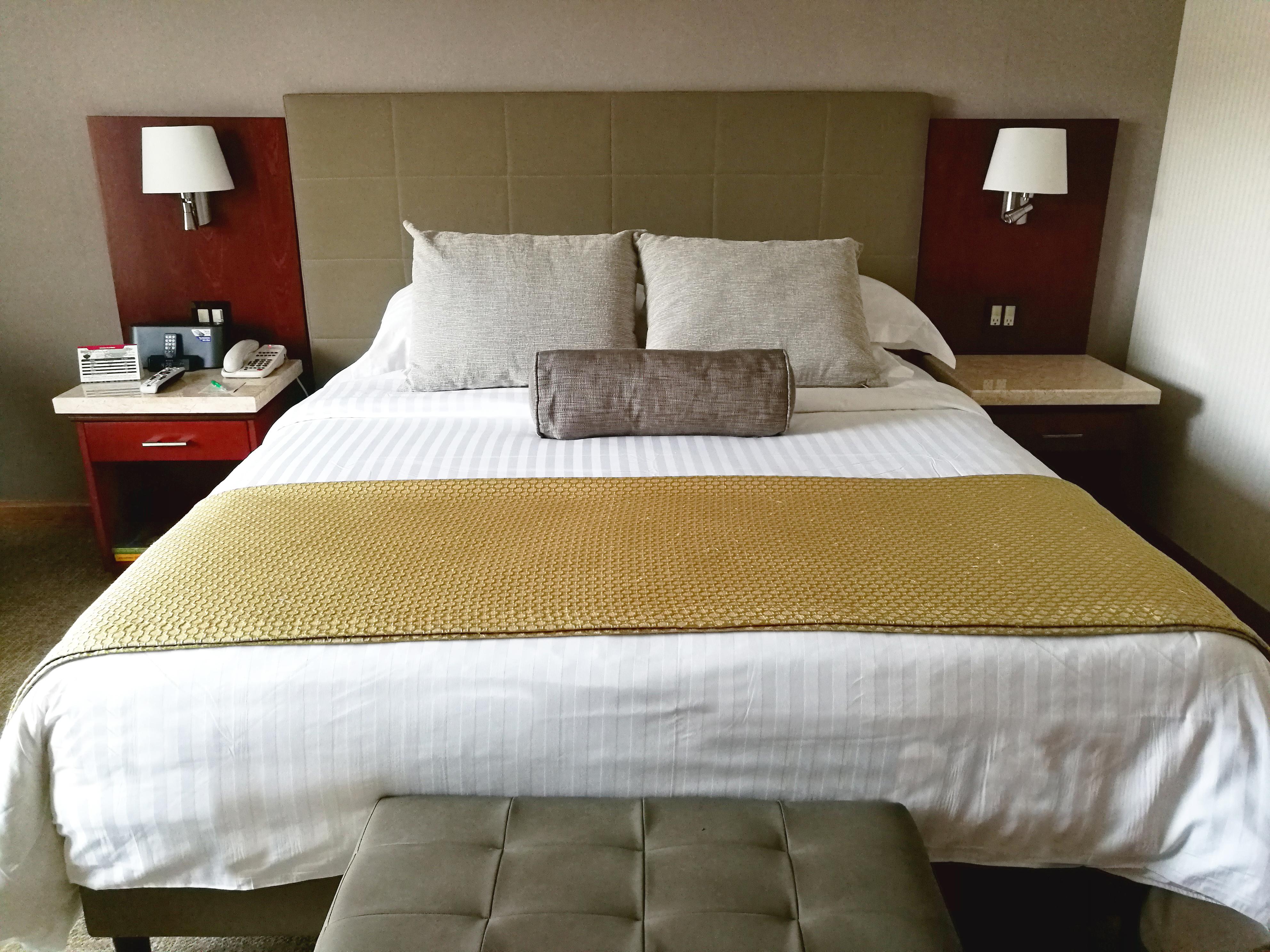 Bogota Plaza Hotel Εξωτερικό φωτογραφία A bed with a bed runner