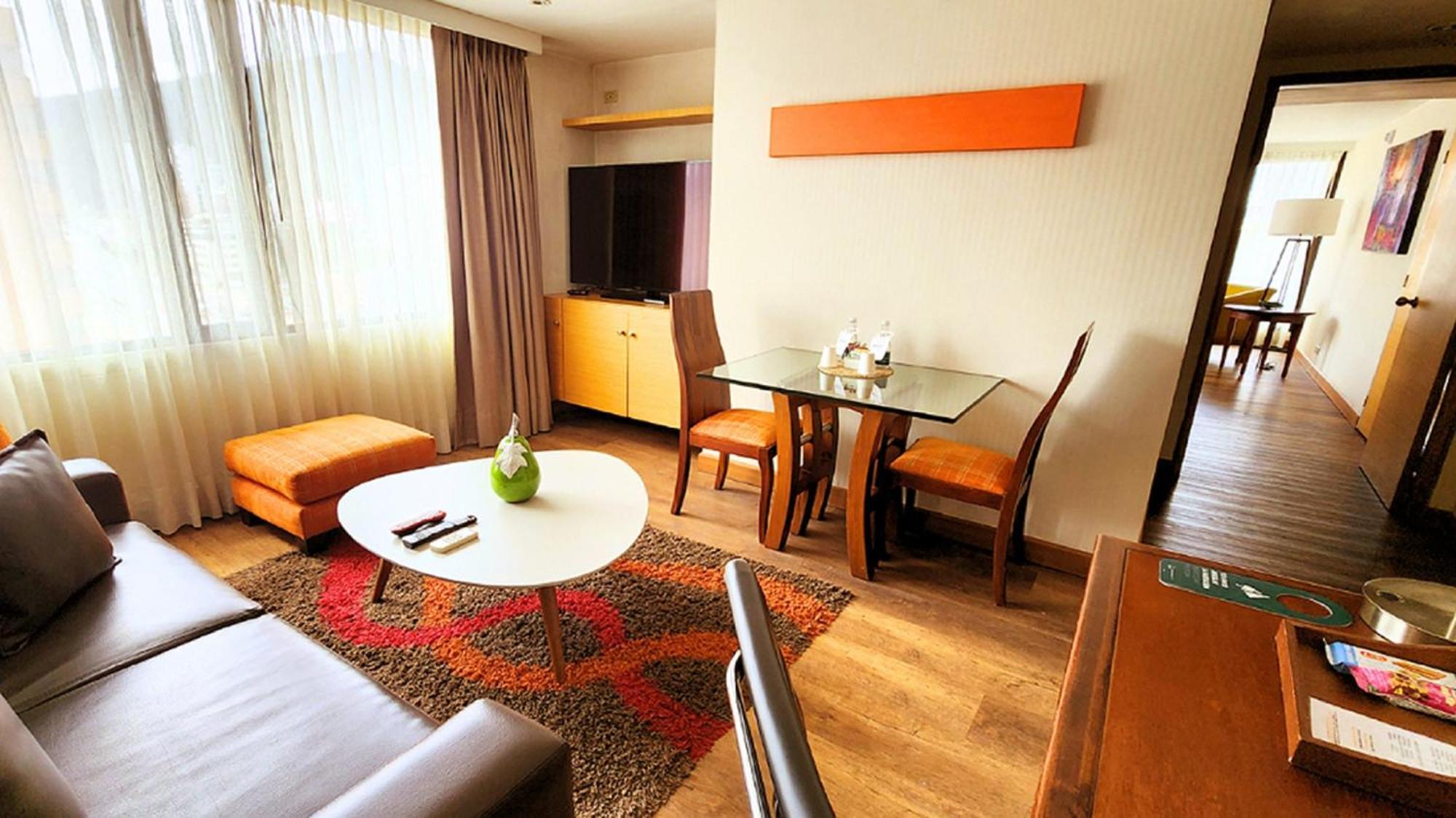 Bogota Plaza Hotel Εξωτερικό φωτογραφία A living room in a serviced apartment in Beijing, China